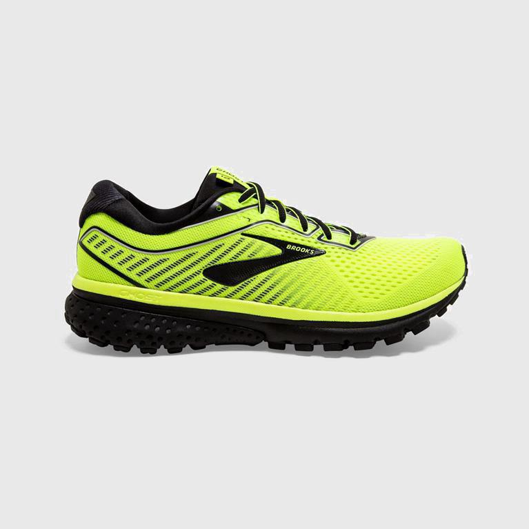 Brooks Men's Ghost 12 Road Running Shoes Singapore - Yellow (47589-BLNM)